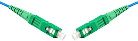 Fibersnor SM SC/A-SC/A 0,5m G657A Gul 2mm LSZH