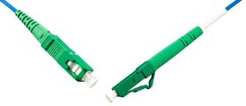 Fibersnor SM SC/A-LC/A 0,5m G657A Gul 2mm LSZH